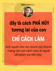 đừng chỉ con cách làm
